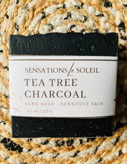 Peppermint Tea Tree Charcoal Soap